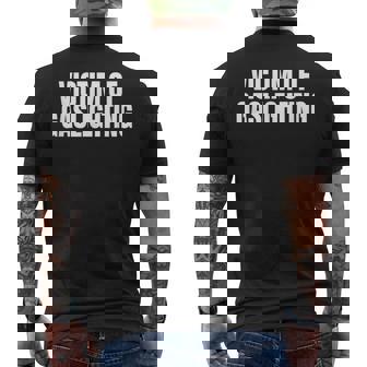Victim Of Gaslighting Gaslighting Men's Back Print T-Shirt - Monsterry