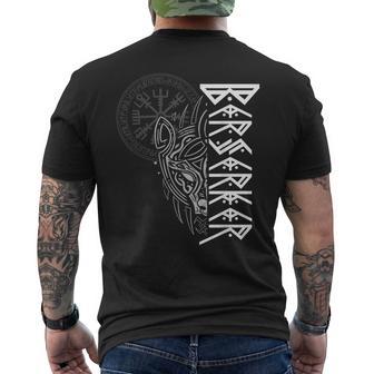 Viking Alhalla Egisor & Odin's Wolf Berserker T-Shirt mit Rückendruck - Geschenkecke