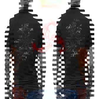 Vikingoalknut Símbolo Triskelion Amuleto Celta Tres Dragones Camiseta Hombre Estampado Espalda - Regaloses