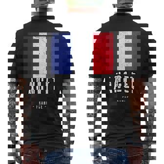 Ville De Anglet France Fr Drapeau Français T-shirt imprimé au dos - Cadeauxyz