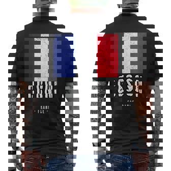 Ville De Cesson France Fr Drapeau Français T-shirt imprimé au dos - Cadeauxyz