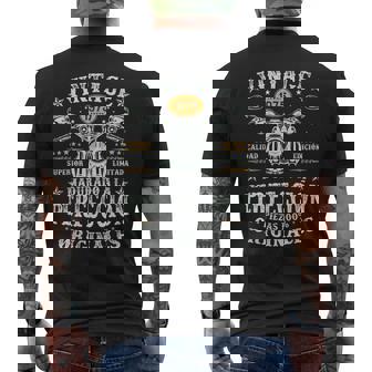 Vintage 1975 50 Años Cumpleaños Moto Biker Hombre Motero Camiseta Hombre Estampado Espalda - Regaloses