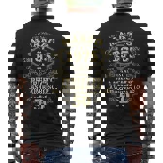 Vintage 1975 50 Años Las Leyendas Nacen En Marzo 1975 Camiseta Hombre Estampado Espalda - Regaloses