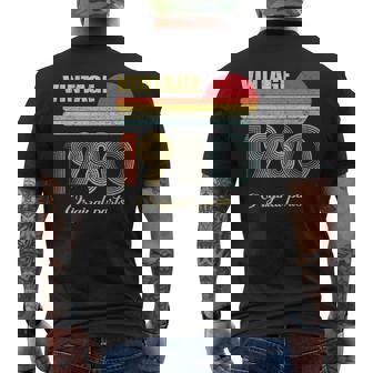 Vintage 1980 Hecho En 1980 Regalo Para 40 Cumpleaños Y 40 Años Camiseta Hombre Estampado Espalda - Regaloses