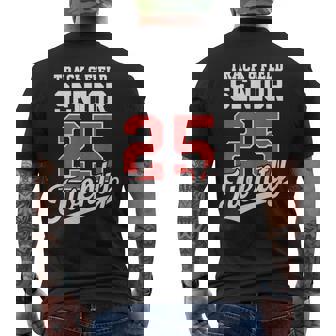 Vintage 2025 Senior 2025 Graduation 2025 Athletics S T-Shirt mit Rückendruck - Geschenkecke