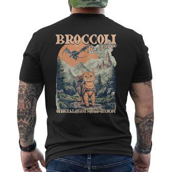 Vintage Broccoli The Fierce Quest Squad Fourth Wing Inspired Men's T-shirt Back Print - Thegiftio UK
