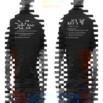 Vintage Dad Tax Tee Definition Men Father's Day Men's Back Print T-Shirt - Monsterry