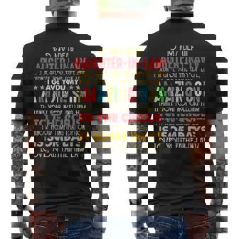 Vintage To My Dear Daughter In Law Amazing Son Circus Men's Back Print T-Shirt - Monsterry