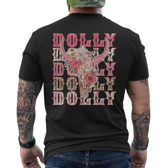 Vintage Dolly Name Retro Western Howdy Men's T-shirt Back Print - Thegiftio UK