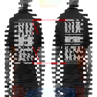 Vintage Drum & Bass Rum & Ass Men's T-shirt Back Print - Monsterry