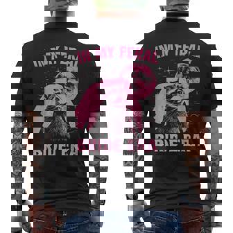 Vintage In My Feral Bride Era Pink Raccoon Opossum Meme Men's Back Print T-Shirt - Monsterry