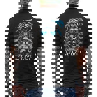 Vintage Football Game Day Lion Fan Men's T-shirt Back Print - Thegiftio UK