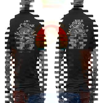 Vintage Happy Groundhog Day 2025 Woodchuck Men's T-shirt Back Print - Thegiftio