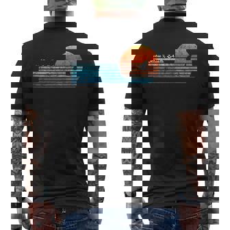 Vintage Hobie Beach Retro 80s Shark Fin Sunset Tank Top Men's Back Print T-Shirt - Monsterry