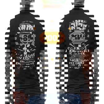 Vintage Janvier 2007 Cadeau Anniversaire 18 Ans Garçons T-shirt imprimé au dos - Cadeauxyz