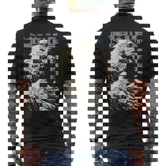 Vintage Japonais Ukiyo-E Kanagawa Hokusai Grandeague T-shirt imprimé au dos - Cadeauxyz