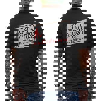 Vintage Jesus Christ Go To Church Or The Devil Will Get You Men's T-shirt Back Print - Thegiftio