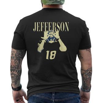 Vintage Justin Graphic Jefferson Lover Men's T-shirt Back Print - Thegiftio UK
