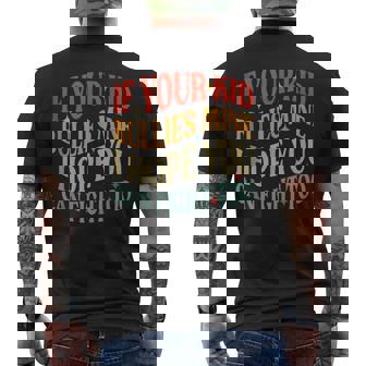 Vintage If Your Kid Bullies Mine I Hope You Can Fight Too Tank Top Men's Back Print T-Shirt - Monsterry