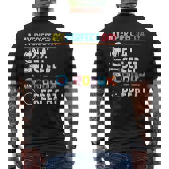 Vintage My Perfect Day Eat Sleep Robux Repeat Men's T-shirt Back Print - Thegiftio