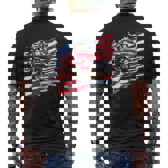 Vintage Pick Up Truck Men's T-shirt Back Print - Seseable