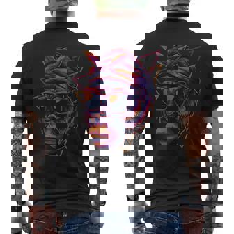 Vintage Retro Mamá Gorila Camiseta Hombre Estampado Espalda - Regaloses