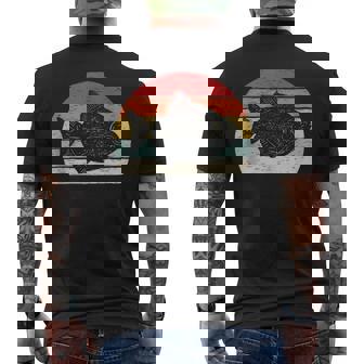 Vintage Retro Silver Dollar Fish Tank Top Men's Back Print T-Shirt - Monsterry