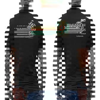Vintage Retro Summer Vacation California Carlsbad Beach Men's T-shirt Back Print - Thegiftio UK