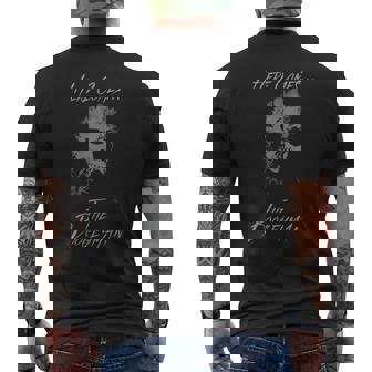 Vintage Scary Halloween Ghost Skull Boogeyman Costume Tee Men's Back Print T-Shirt - Monsterry
