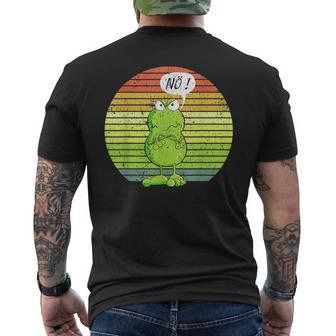 Vintage Statement Frog I Nö Fun I No Retro T-Shirt mit Rückendruck - Geschenkecke