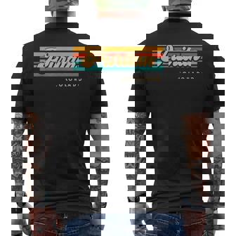 Vintage Sunset Stripes Puritan Colorado Men's Back Print T-Shirt - Monsterry