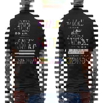 Vintage Tie Dye I Rizzed So Hard Gyatt So Far But In The End Men's T-shirt Back Print - Thegiftio