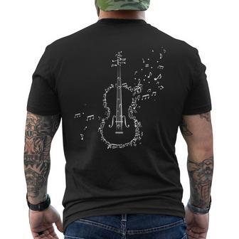 Violin &Iolin Music Notes Musician T-Shirt mit Rückendruck - Geschenkecke