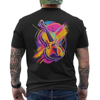 Violin Cartooniolin Loversiolin School T-Shirt mit Rückendruck - Geschenkecke