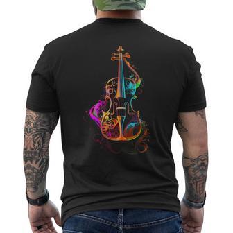 Violin Colourfuliolin Foriolinists T-Shirt mit Rückendruck - Geschenkecke