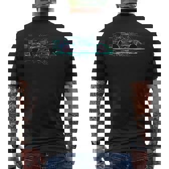 Voiture De Course Futuriste Circuit Tech T-shirt imprimé au dos - Cadeauxyz