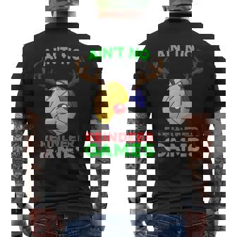 Volleyball Deer Ain't No Reindeer Game Shirt Men's Back Print T-Shirt - Monsterry