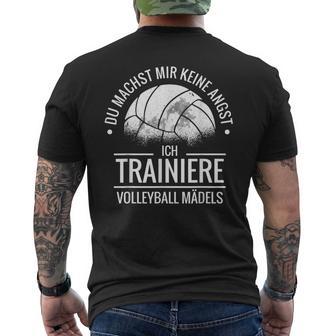 Volleyball Trainer T-Shirt mit Rückendruck - Geschenkecke