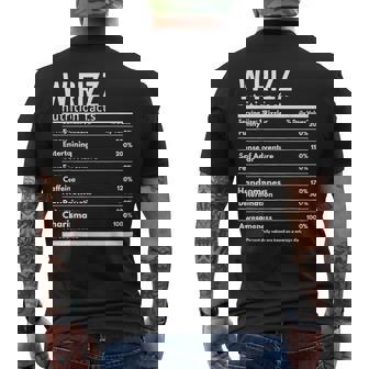 W Rizz Nutrition Facts Meme Rizzler Internet Memes Gen Z Men Men's Back Print T-Shirt - Monsterry
