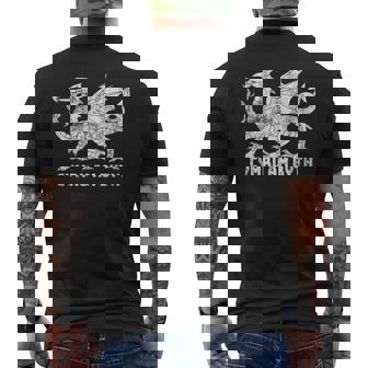 Wales Red Dragon Flag Welsh Pride Cymru Am Byth Camiseta Hombre Estampado Espalda - Regaloses