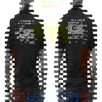 All I Want Is World Peas Climate Change Environmental Men's Back Print T-Shirt - Monsterry
