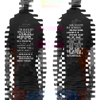 Warning Bridezilla On The Loose May Lash Out Shirt Men's Back Print T-Shirt - Monsterry