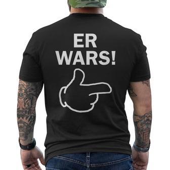 He Wars Saying Comic Hand Fun T-Shirt mit Rückendruck - Geschenkecke