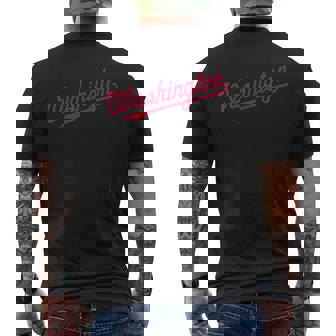Washington Throwback Classic Men's T-shirt Back Print - Seseable