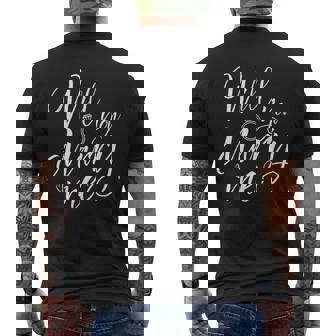Wedding Proposal Will You Marry Me Engagement Outfit Men's Back Print T-Shirt - Monsterry