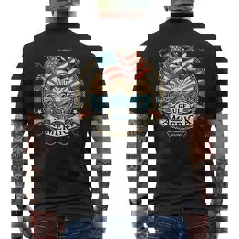 Welcome To America's Gulf Usa America Flag Men's T-shirt Back Print - Thegiftio