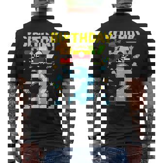 Western Family Birthday Boy 2 Cowboy 2Nd Birthday Men's T-shirt Back Print | Seseable UK