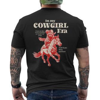Western Racoon À Mon Époque De Cowboy T-shirt imprimé au dos - Cadeauxyz
