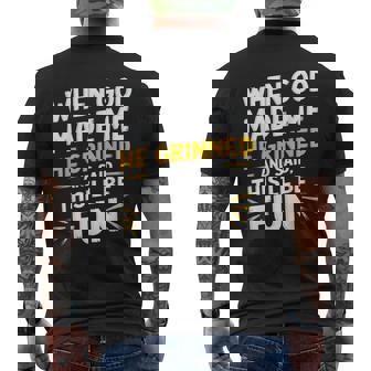 When God Made Me He Said This'll Be Fun Religious Quote Fun Men's T-shirt Back Print | Mazezy