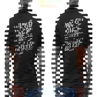 When God Made Me He Said This'll Be Fun Religious Quote Men's T-shirt Back Print | Seseable CA